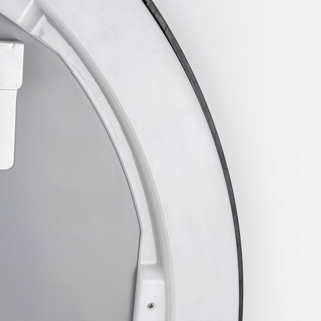 Miroir de salle de bain avec éclairage Radi Ø60 cm - LEDs dimmables avec capteur tactile, couleurs réglables et miroir chauffant