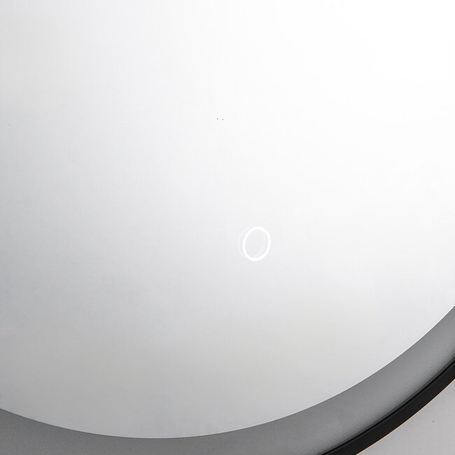 Miroir de salle de bains Flare avec LED dimmables, capteur tactile, couleurs réglables et miroir chauffant