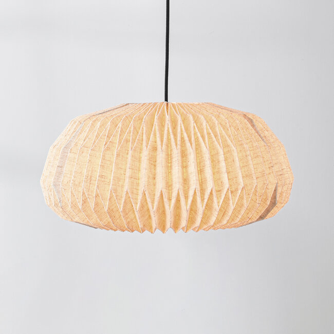 Lampe suspendue minimaliste lin, beige - Linte