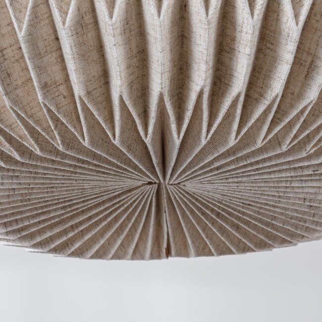 Lampe suspendue minimaliste lin, beige - Linte