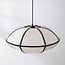 Suspension Ovala - lin beige et accents noirs