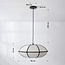 Suspension Ovala - lin beige et accents noirs