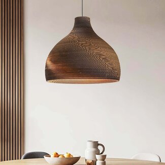 Lampe suspendue en carton Soluna - Ø60 cm