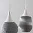 Suspension 3 lumières Folia - carton recyclé blanc