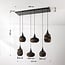 Suspension 6 lumières Sferra - carton recyclé
