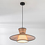 Lampe suspendue de style japonais Zenith avec tissu naturel