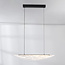 Suspension design Flectra avec LED dimmable à 3 niveaux et motif marbre - noir