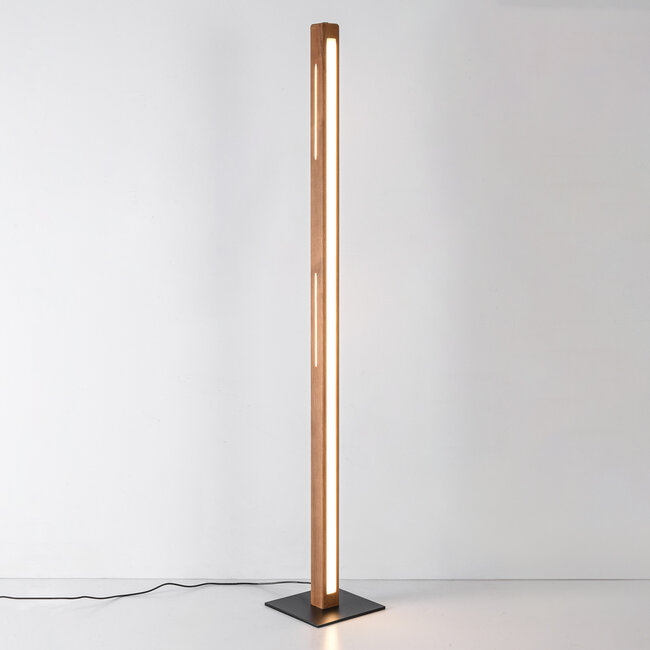 Piata lampadaire en bois avec LEDs dimmables