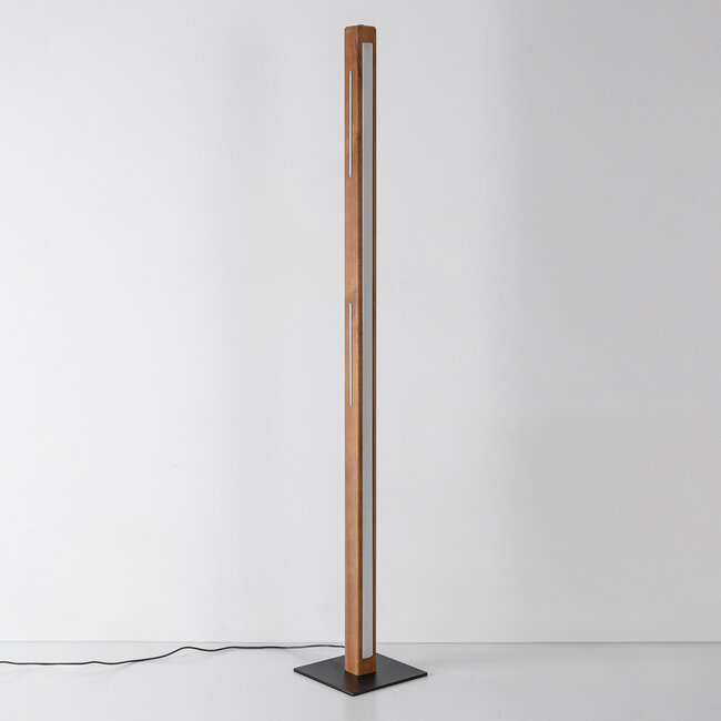 Piata lampadaire en bois avec LEDs dimmables