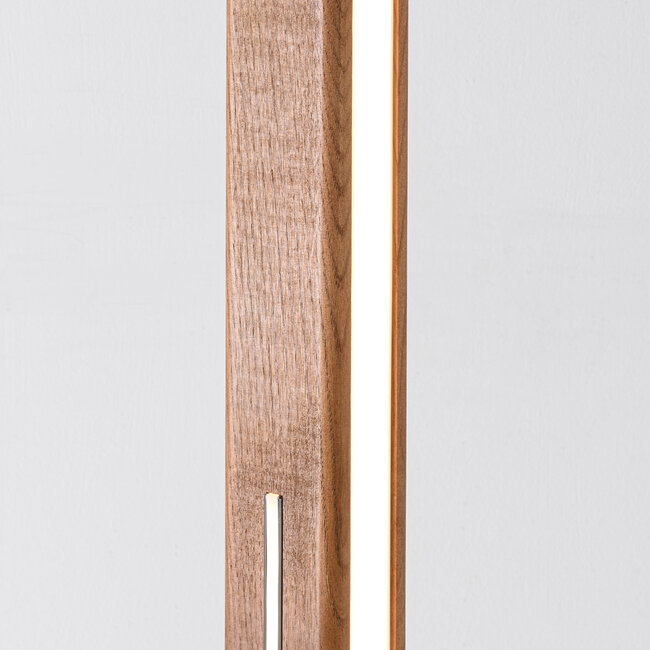 Lampadaire Piata aspect bois avec LED intégrée - intensité variable