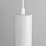 Suspension tube Simon pour rail monophasé, blanc