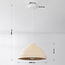 Suspension Wabi Sabi Amai Ø40 cm - beige sable
