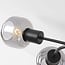 Plafonnier Globe 5 lumières en verre fumé