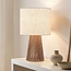 Lampe de table moderne boho-chic avec abat-jour en lin - Ranpu