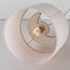 Lampe à poser Tavolo avec abat-jour en velours - beige