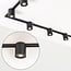 Kit rail monophasé de 3 mètres et spots Zylo, noir