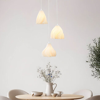 Lampe suspendue à 3 lumières avec design ondulé - Inswa