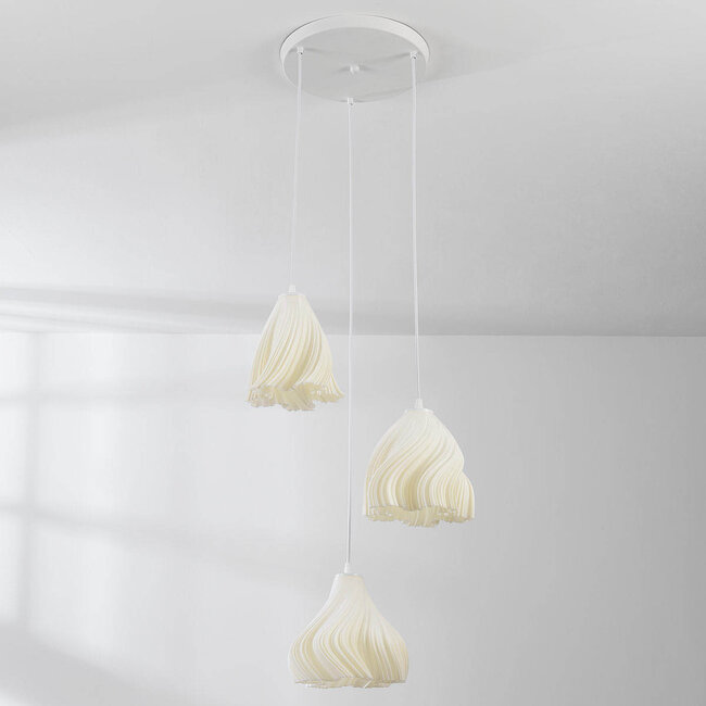 Lampe suspendue à 3 lumières avec design ondulé - Inswa