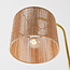 Lampadaire Kiri - laiton avec abat-jour en chanvre