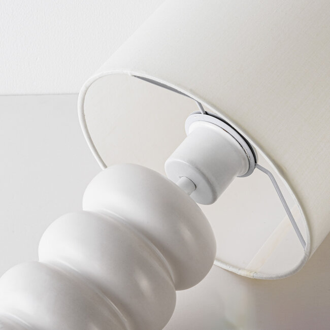 Lampe de table en céramique Sofara - blanc