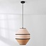 Suspension Japandi Seil avec abat-jour en tissu naturel tressé
