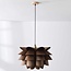 Lampe suspendue design Mucai en bois foncé