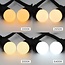 Ampoules blanc chaud à coque opaline, Ø45 mm