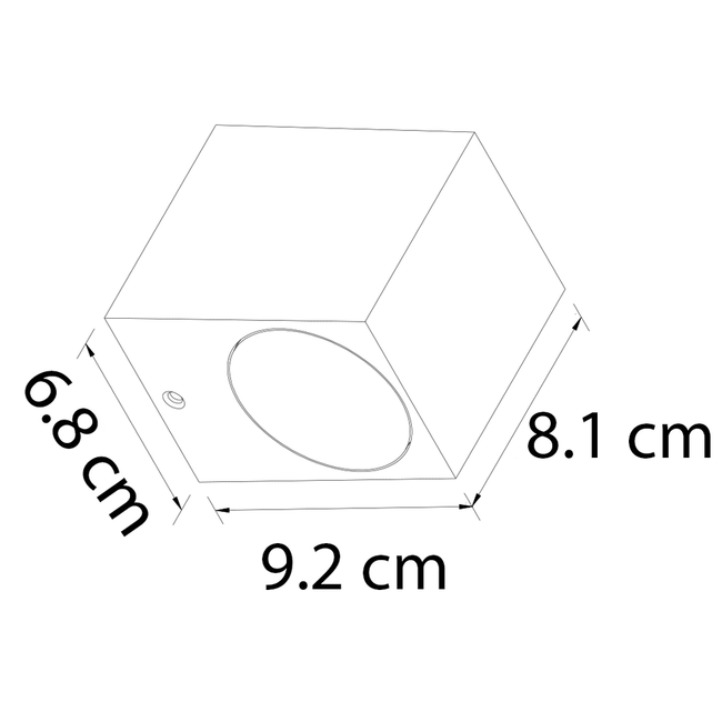 Lampe de salle de bain moderne Wolfie - noir