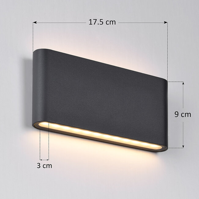 Applique de salle de bains design Tommy - anthracite