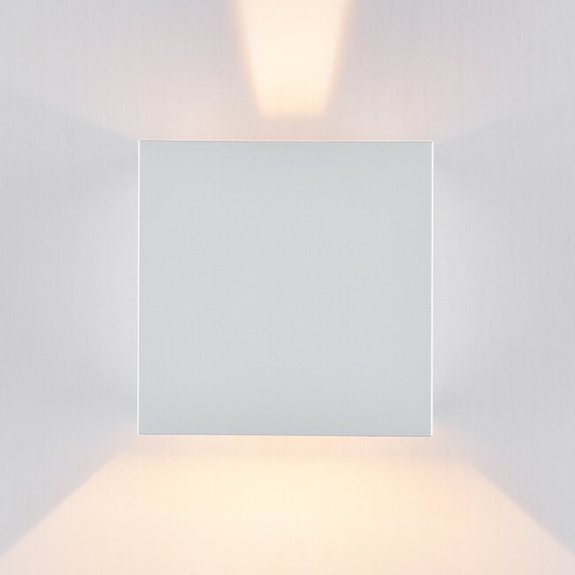 Lampe de salle de bain moderne Oliver avec volets réglables - blanc