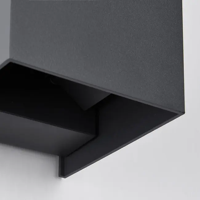 Lampe de salle de bain moderne Oliver avec clapets réglables - anthracite