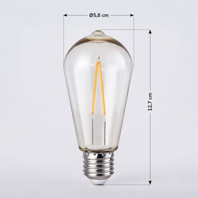 Kit guirlande guinguette, ampoules filament 2,5W Ø60 mm, dimmables