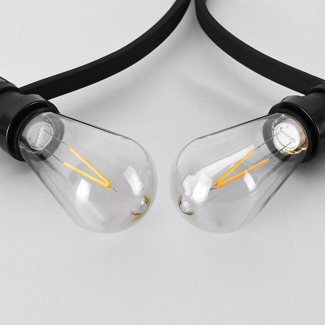 Kit guirlande guinguette avec ampoules à filament de 2,5W Ø60 : option dimmable