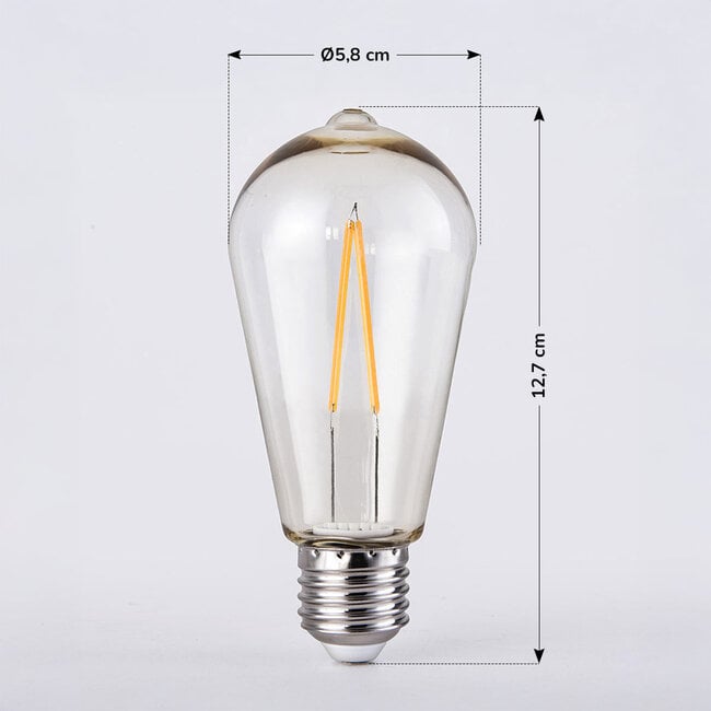 Ampoule filament LED dimmable 2,5 watts, 60 mm (2200K)