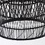 Suspension Hinra en rotin - noir