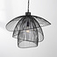 Suspension design Oria en noir à couches métalliques