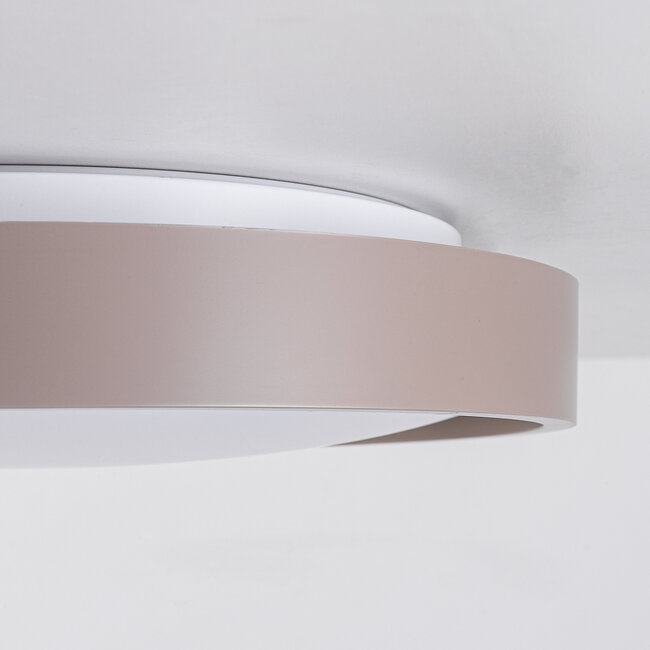Plafonnier LED Ricardo 3-step dimmable Ø31 cm - taupe