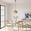 Suspension Tilia en corde tressée à la main - naturel