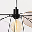 Lampe suspendue design Zandor - avec abat-jour en lin aéré dans des tons doux