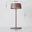 Lampe de table rechargeable Auris dimmable - taupe
