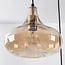 Suspension industrielle Calypso à 6 lumières - verre ambré