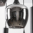 Suspension industrielle Téo - deux spots GU10 et verre fumé