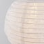 Lampion solaire Kalor - suspension en nylon blanc, diamètre 30 cm
