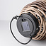 Lanterne solaire Photis – lampe d'extérieur sans fil avec couleur bois chaleureuse