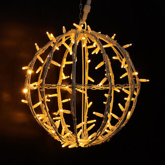 Boule lumineuse décorative LED pour l'extérieur Ø40 cm – blanc chaud avec 120 LED guirlandes de Noël