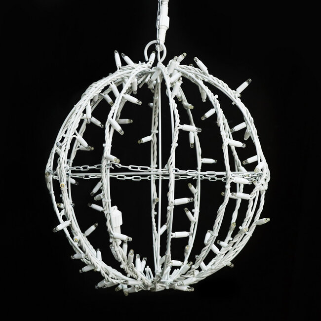 Boule lumineuse décorative LED pour l'extérieur Ø40 cm – blanc chaud avec 120 LED guirlandes de Noël