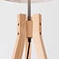 Lampadaire scandinave Tenir - trépied en bois et abat-jour en lin