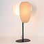 Lampe à poser Tavora avec abat-jours en lin - naturel