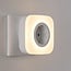 Veilleuse compacte à prise et capteur de lumière - lampe 2-en-1