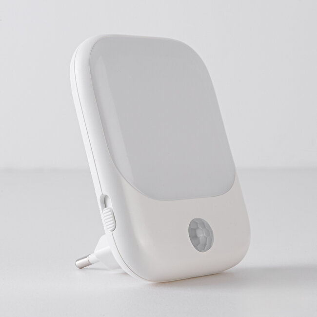 Lampe à prise avec détecteur de mouvement - blanc